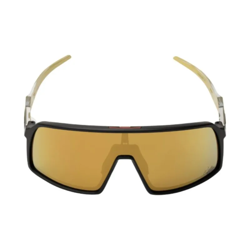 Oakley Plastic Irregular Shape Sunglasses Unisex Black-1