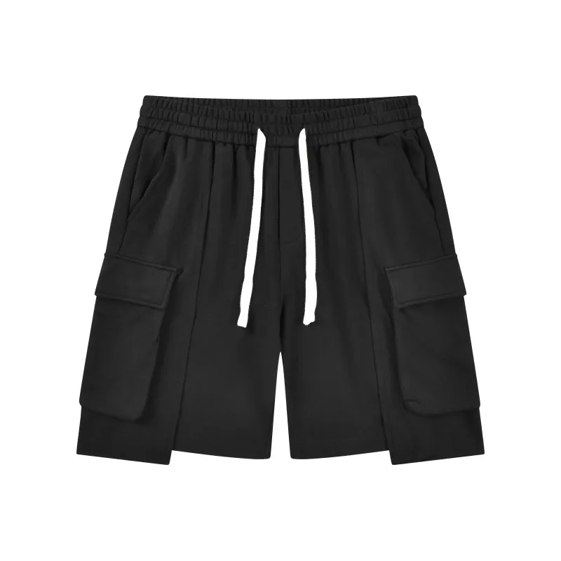 SEASUNLAND Cargo Shorts Unisex Black-0