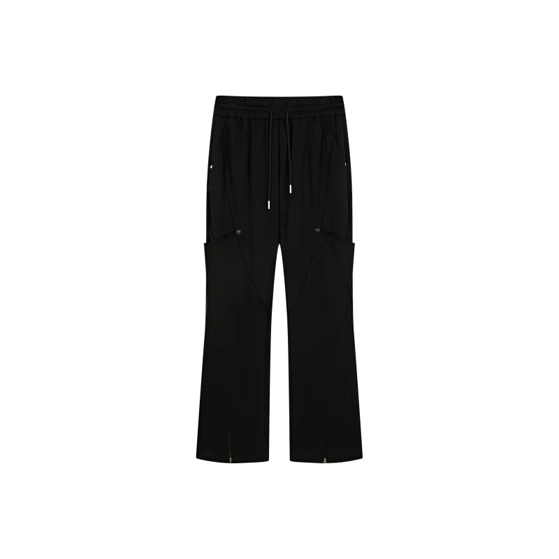 PASET Casual Pants Unisex Black-0