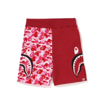 A BATHING APE Abc Camo Side Shark Sweat Shorts