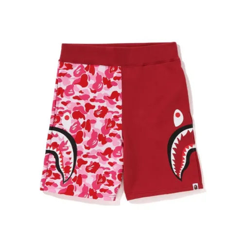 A BATHING APE Abc Camo Side Shark Sweat Shorts