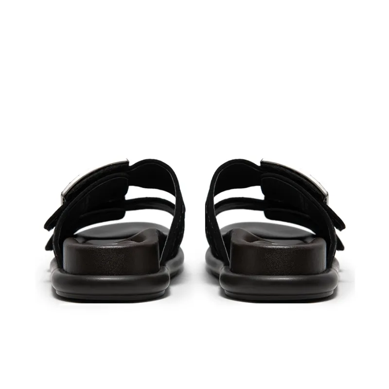MIO Slide Slippers Women's Black, White-4