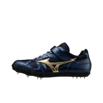 Mizuno Slip Resistant And Abrasion Resistant Functionality Blue Track And Field Shoes Unisex Low Top