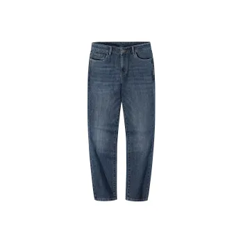 CAMEL Vintage Color Blocking Visible Line Small Straight Fit Loose Fit Stretch Washable Jeans Men's