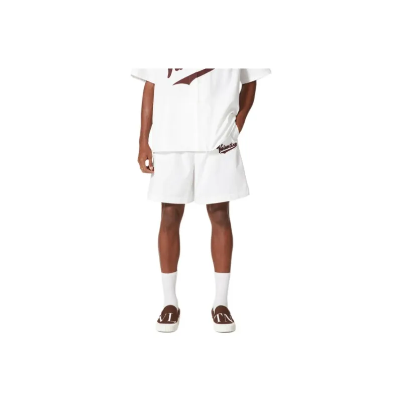 Valentino Logo Patch Drawstring Shorts-4