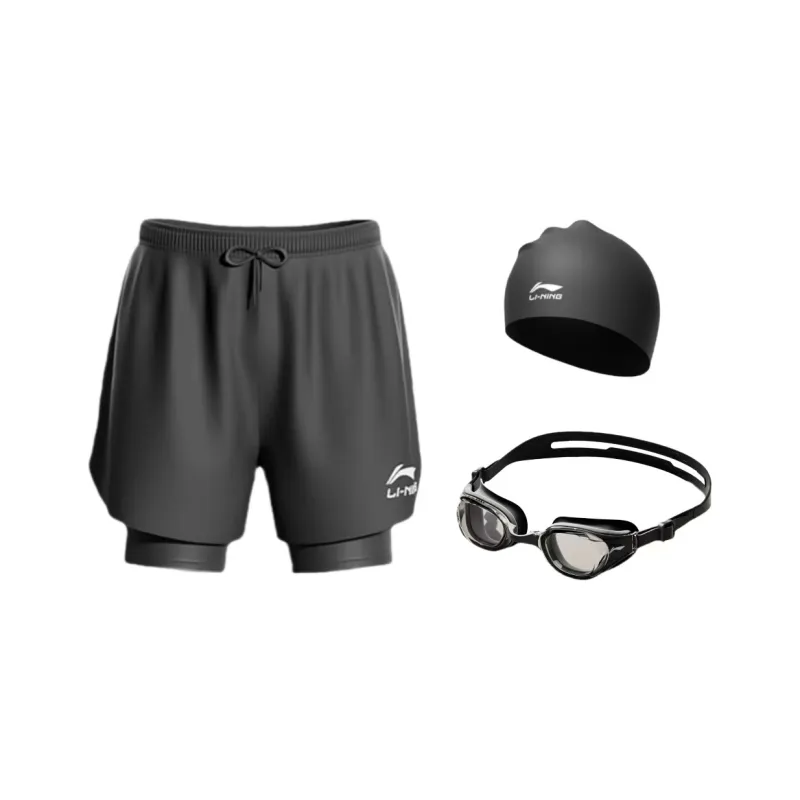 LiNing Swimming Shorts Men's Black-196
