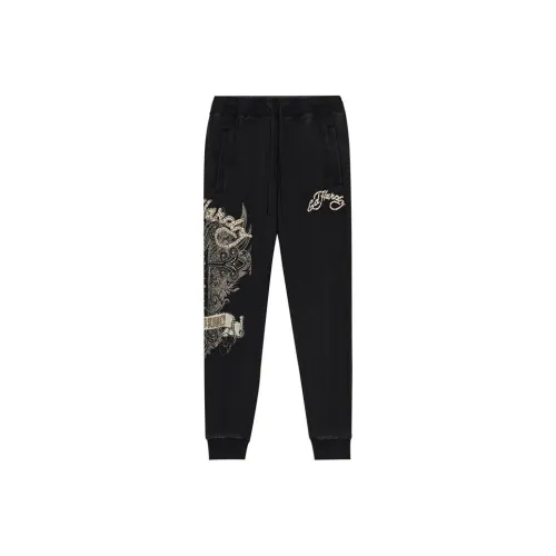 Ed Hardy SS24 Casual Pants Men's Black