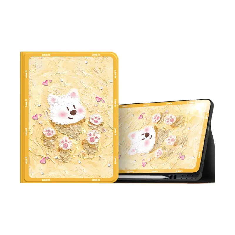 I Create My Art Silicone Material Bath West Highland Compatibility IPad Pro/IPad Air Tablet Protective Cases-9