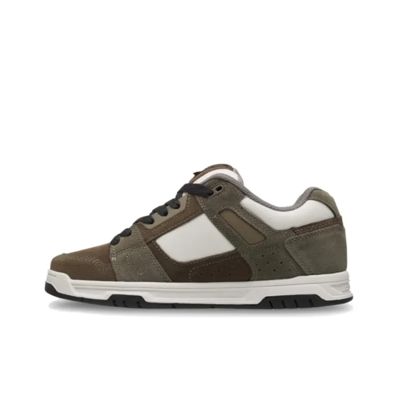 DC Shoes Stag Breathable Low Top Skateboard Shoes Unisex Olive-1