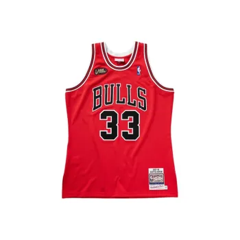 Mitchell Ness Basketball Jerseys Men Red