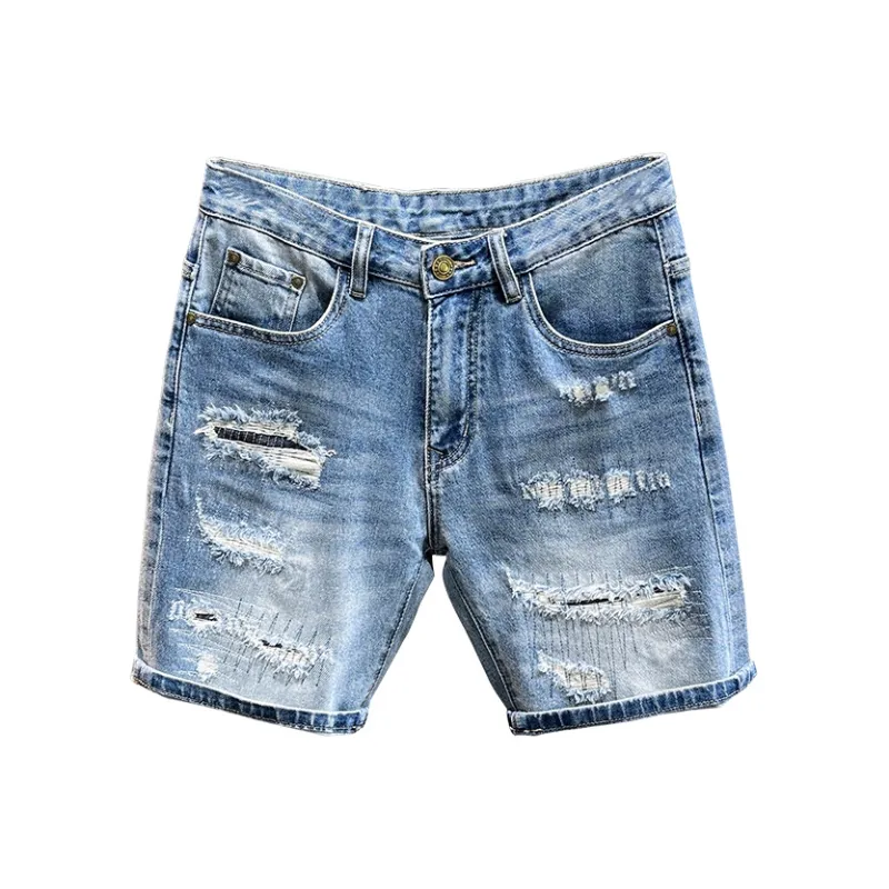 SANTASTIC Denim Shorts Men's Blue-0