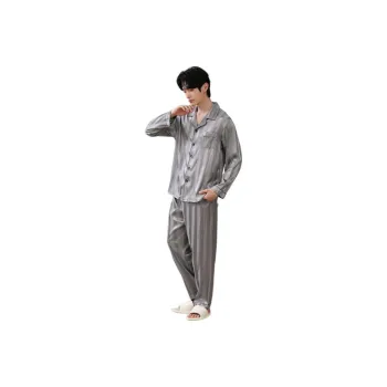 Gongdie Pajama Set Men's Light Gray