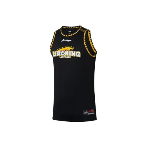 LiNing CBA Collection Professional Basketball Collection Basketball Jersey Men's Black