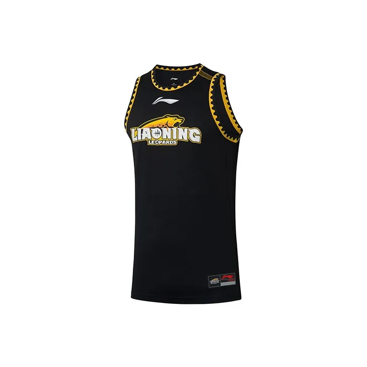 LiNing CBA Collection Professional Basketball Collection Basketball Jersey Men's Black-0