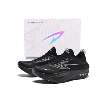 DEERWAY Running Shoes Unisex Low Top Black