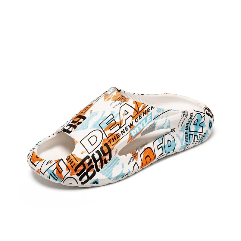 GERTOP Quiet Slip Resistant Odor Resistant Abrasion Resistant Cushioning Slide Slippers Unisex-1