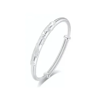 Bear Silversmith 999 Fine Silver Sterling Silver Bangle Women's