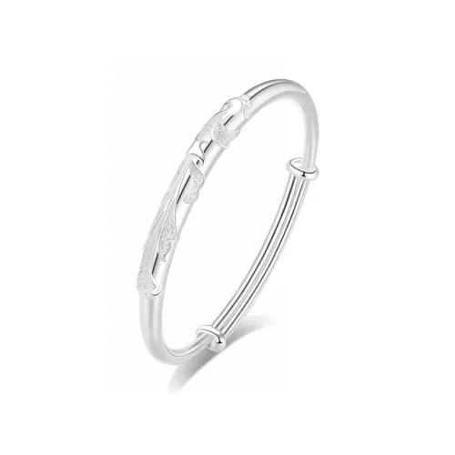 Bear Silversmith 999 Fine Silver Sterling Silver Bangle Women's