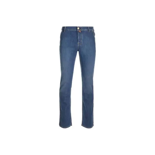 JACOB COHEN Lenny Logo Patch Slim Cut Jeans
