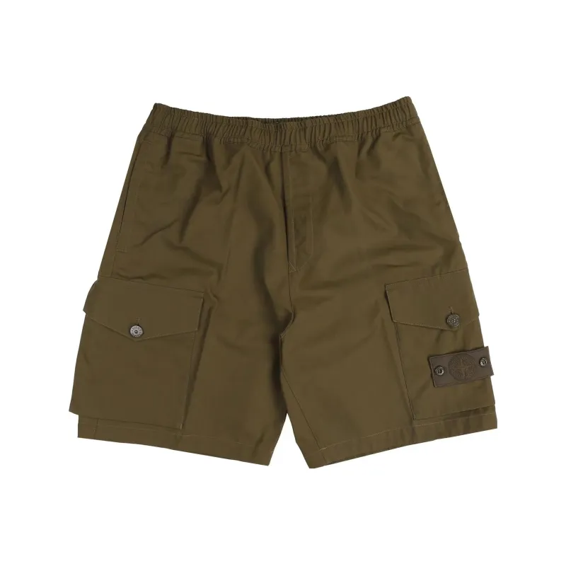STONE ISLAND Cotton Cargo Shorts-0