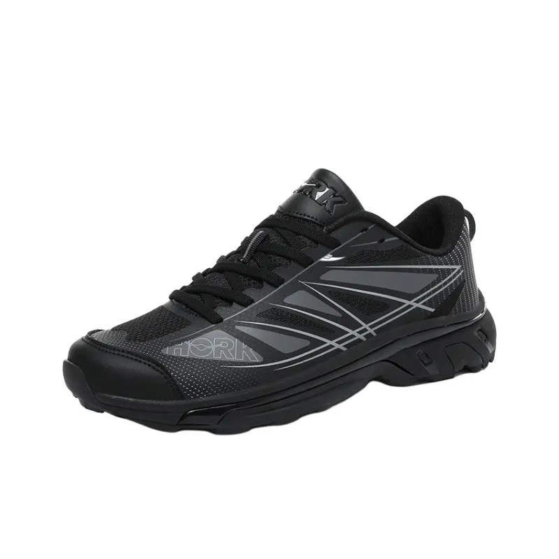 Kuding Running Shoes Unisex Low Top Black/Gray/White-1