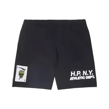 HERON PRESTON Slogan print Cotton Shorts