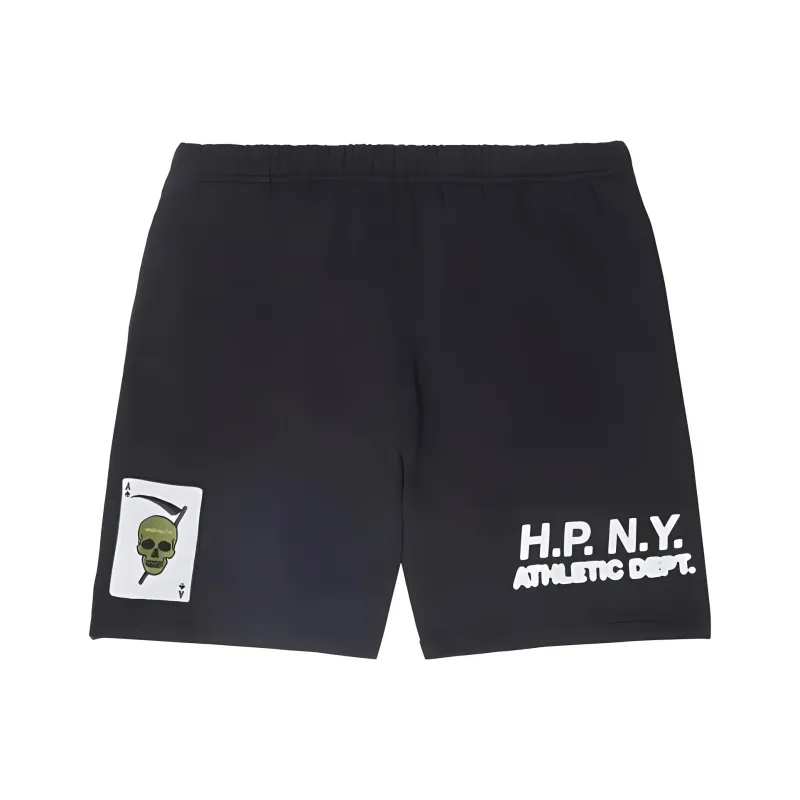 HERON PRESTON Slogan print Cotton Shorts-0