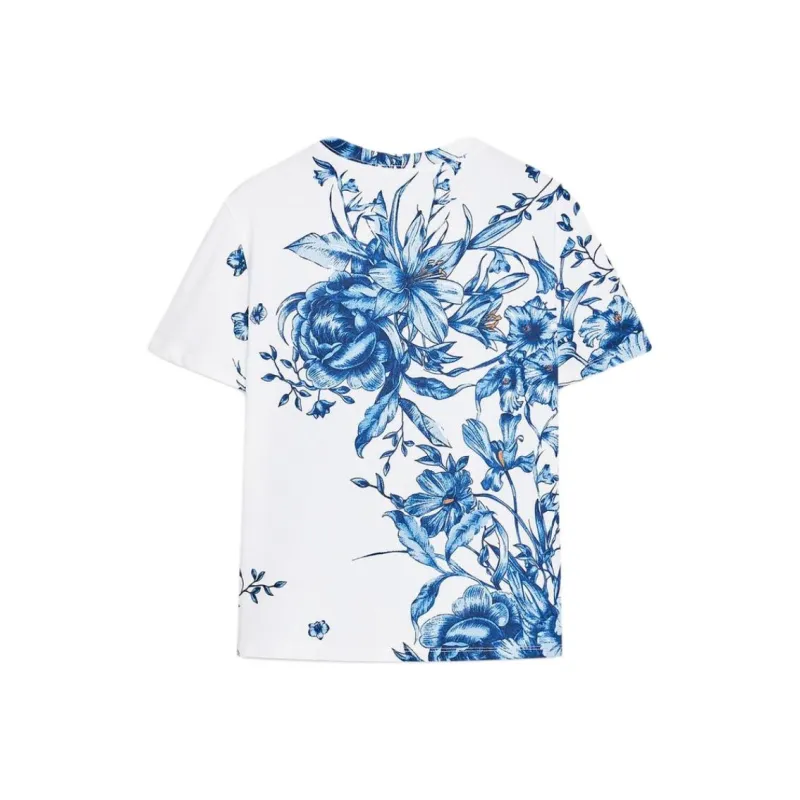 ZARA T Shirt Women's Blue/White-1
