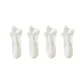 [4 Pack/Ear-Loop Ankle Brace]4 Pairs White