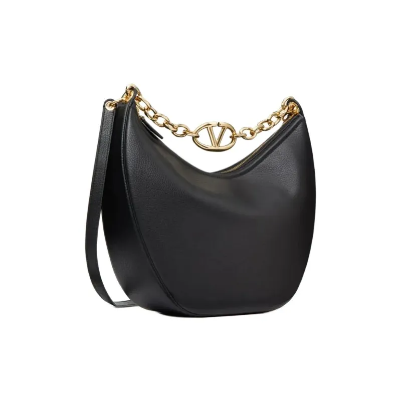 Valentino GARAVANI Calfskin One Shoulder Handbag Women's Black-1