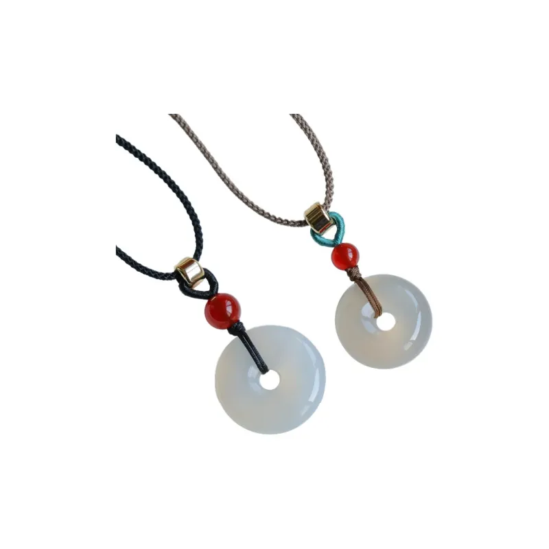 The Years Are Quiet Chalcedony Pendants Unisex-7