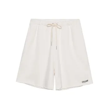 CELINE Logo Printed Drawstring Shorts