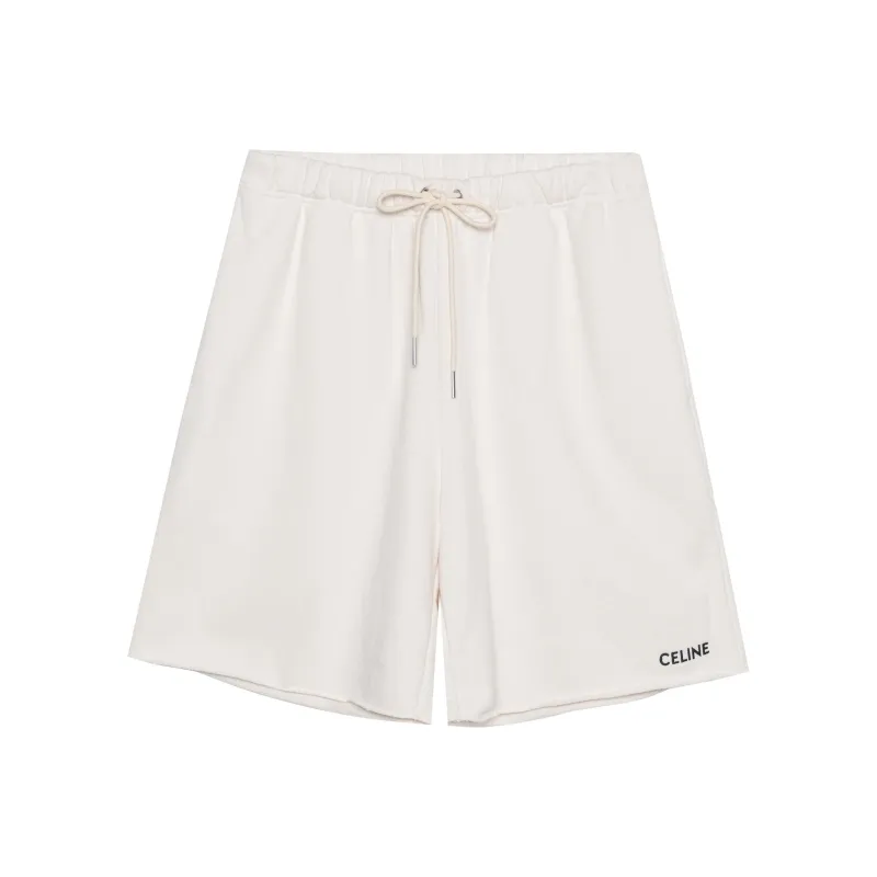 CELINE Logo Printed Drawstring Shorts-0