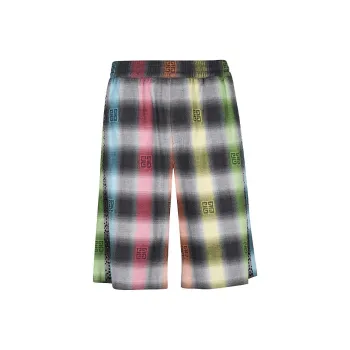 Givenchy 4G Plaid Bermuda Shorts