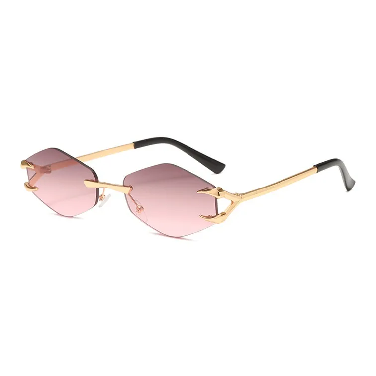 YUZHAOLIN Zinc Alloy Irregular Shape Sunglasses Unisex-7