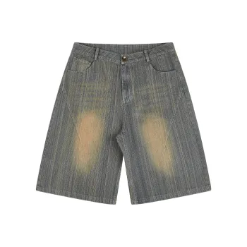 PASET SS24 Denim Shorts Unisex Blue