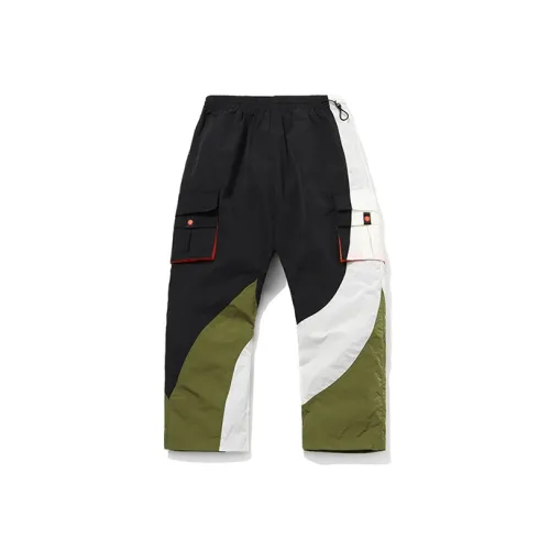LiNing Paris Fashion Week Collection Sports Pants Unisex Black Green Multicolor