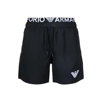 EMPORIO ARMANI SS22 Swimming Shorts Men's Black