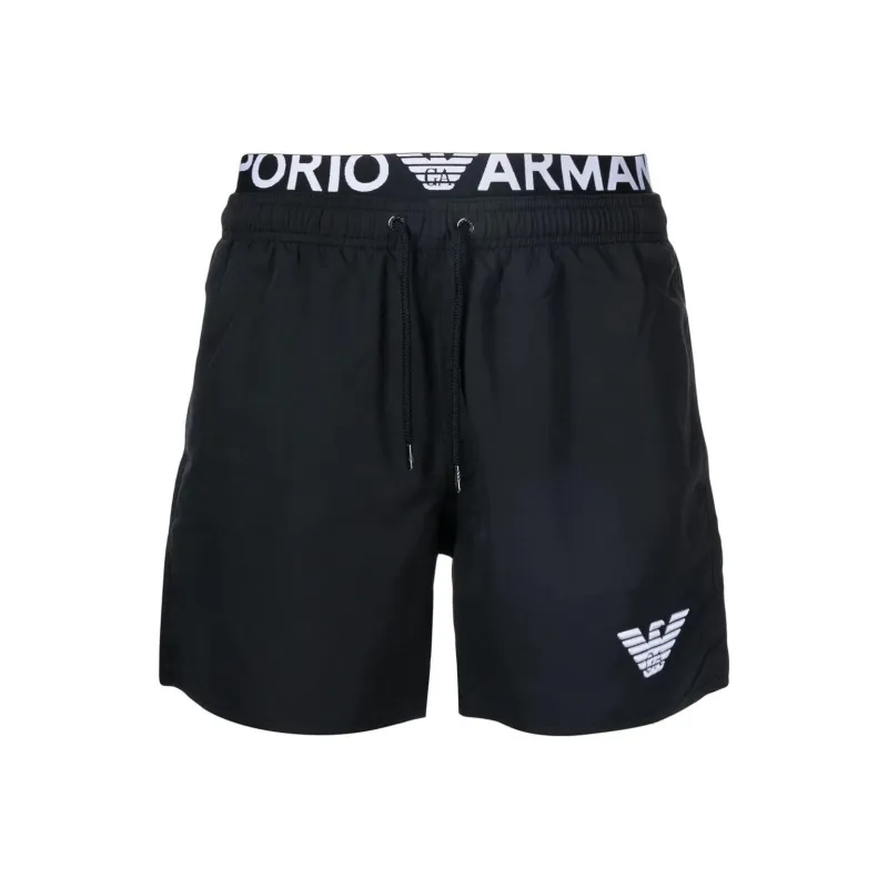EMPORIO ARMANI SS22 Swimming Shorts Men's Black-0