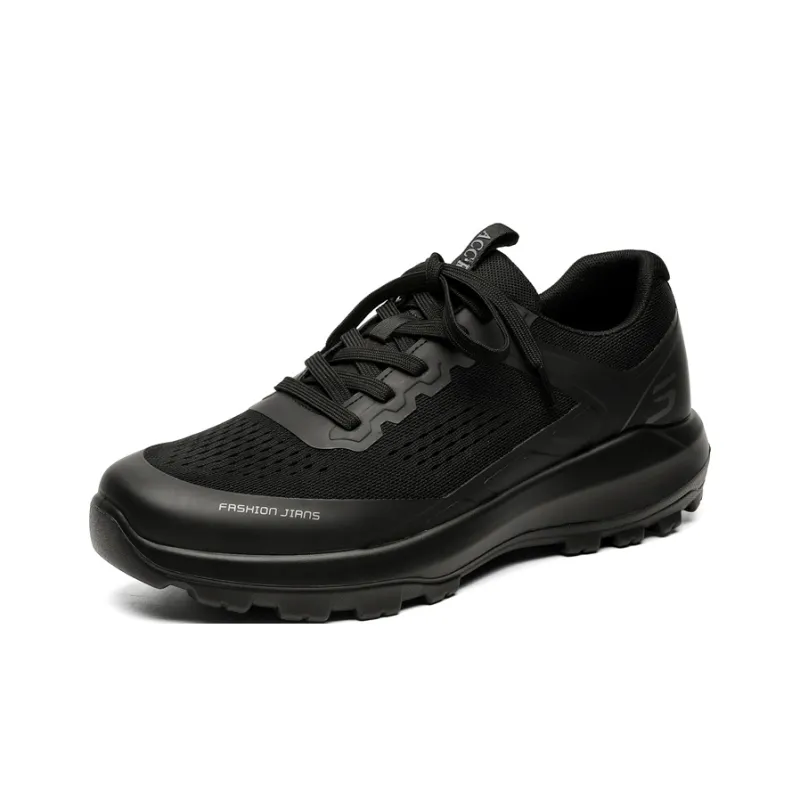 ACEMICKY Cushioning, Slip Resistant, And Abrasion Resistant Low Top Casual Shoes Men's Black-1