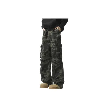 TBSM Casual Pants Unisex Army Green Camouflage