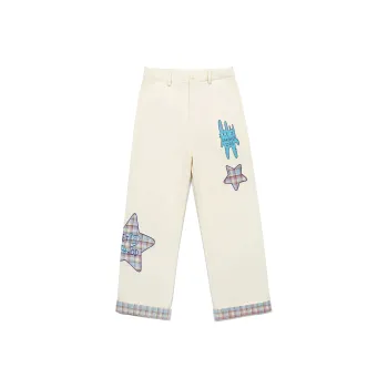 Guuka Casual Pants Unisex Custard