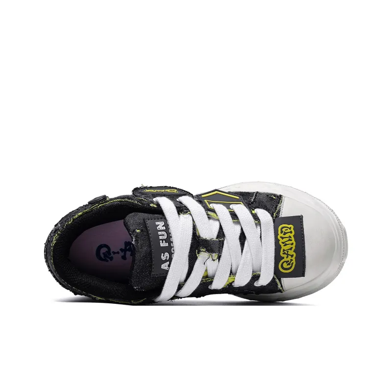 Q AND Cushioning Coverage Height Increasing Abrasion Resistant Low Top Skateboard Shoes Unisex-31