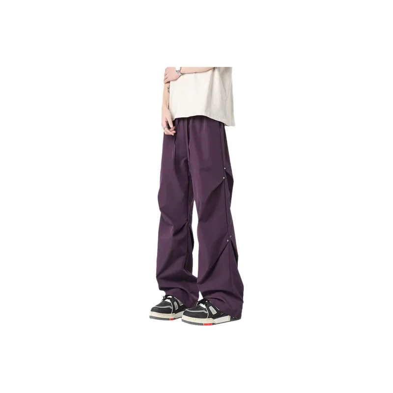FASTFISH Casual Pants Unisex Black-14