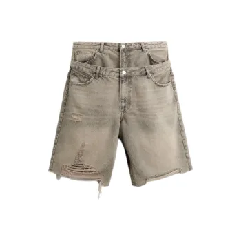 ZARA Denim Shorts Men's Light Brown