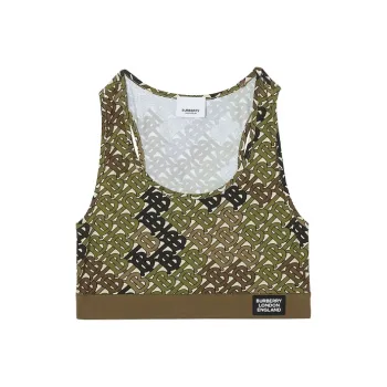 Burberry Tank Tops Women's Army Green