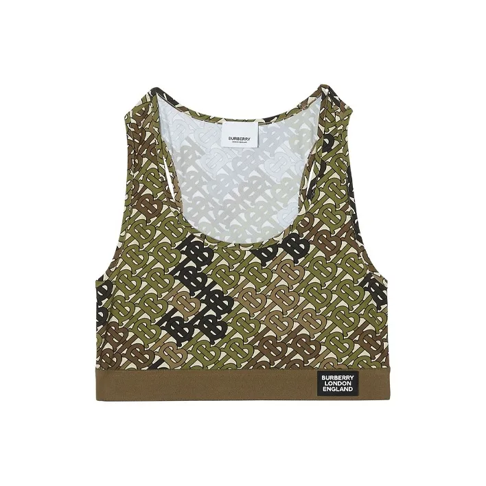 Burberry Tank Tops Women's Army Green-0