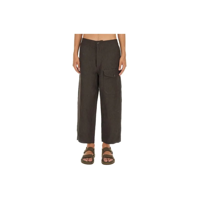 UMA WANG Paxton Herringbone pattern Trousers-0
