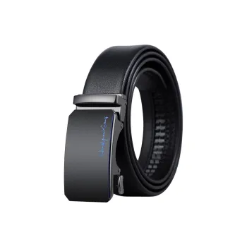 H YXIANG Split Cow Leather With Transferred Pattern Leather Belts Men's 3.5cm