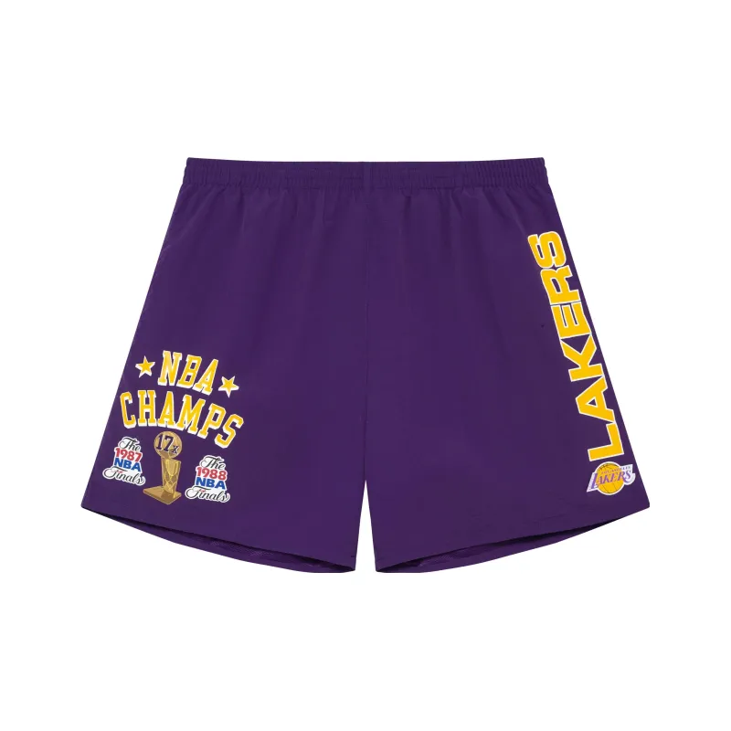 Mitchell Ness Casual Shorts Men Purple-0